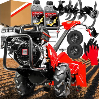 POĽSKÝ BENZÍN HRUBÝ NÁSTROJ VÝKON 9 HP ZADNÝ GENERÁTOR VEĽKÉ KOLESÁ DZIK PREMIUM
